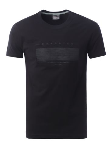 Camiseta Manga Curta Gangster Masculina PRETO