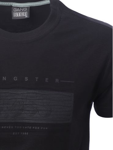 Camiseta Manga Curta Gangster Masculina PRETO