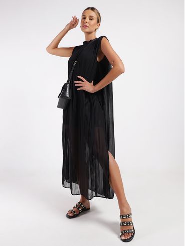 Vestido Longo Eagle Rock Feminino PRETO