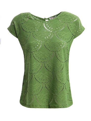 Blusa Malha Manga Curta Feminina VERDE