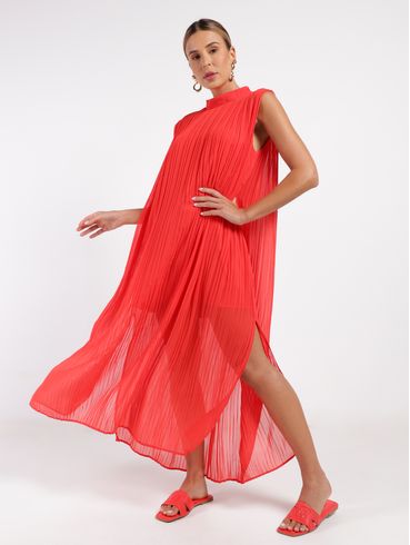Vestido Longo Eagle Rock Feminino VERMELHO