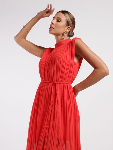 Vestido Longo Eagle Rock Feminino VERMELHO