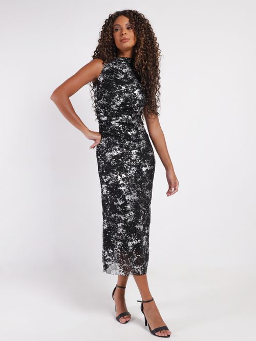 Vestido Tule Eagle Rock Feminino PRETO