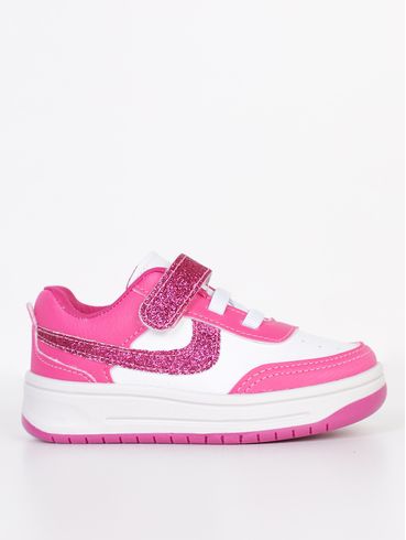 Tênis Infantil Para Menina - BRANCO/PINK