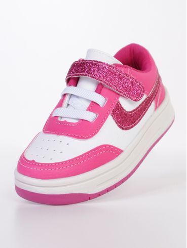 Tênis Infantil Para Menina - BRANCO/PINK