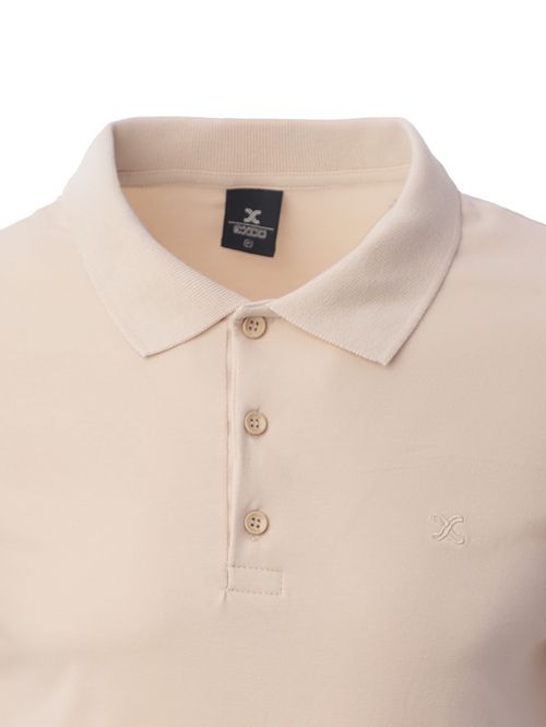 Polo Manga Curta Masculina OFF WHITE