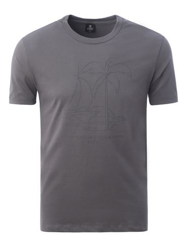Camiseta Manga Curta Masculina CINZA