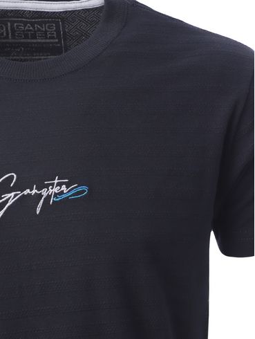 Camiseta Manga Curta Gangster Masculina MARINHO