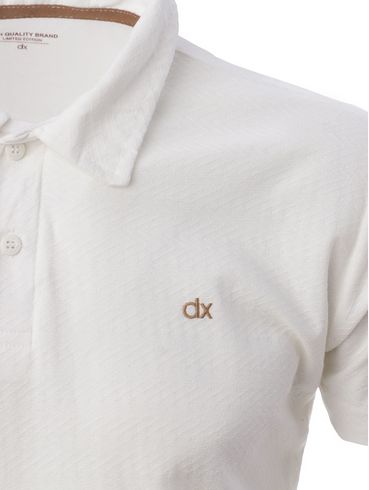 Polo Manga Curta Dixie Masculina OFF WHITE