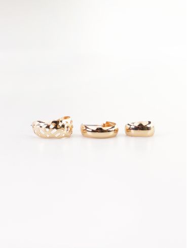 Kit Com 06 Brincos DOURADO