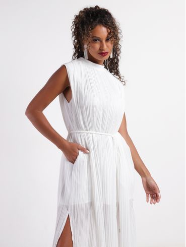 Vestido Longo Eagle Rock Feminino OFF WHITE