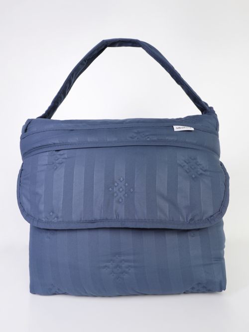 Colcha Queen Toque Acetinado Uw Art Altenburg AZUL