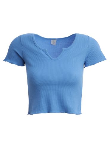 Blusa Manga Curta Feminina AZUL