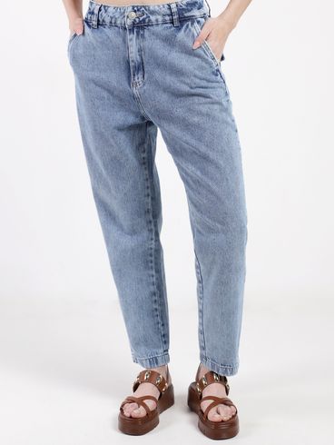 Calça Jeans Mom Sawary Feminina AZUL