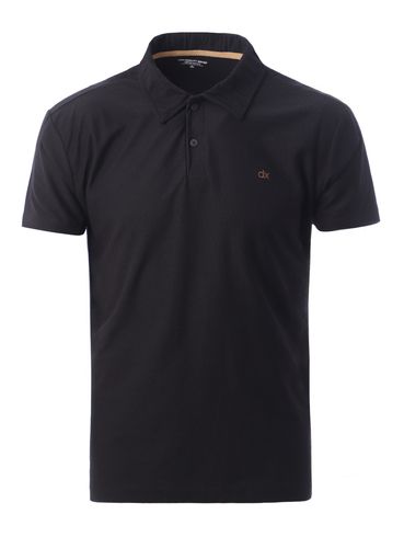 Polo Manga Curta Dixie Masculina PRETO