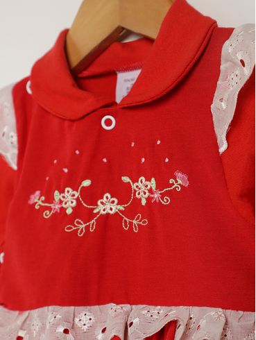Macacão Infantil Para Bebê - VERMELHO