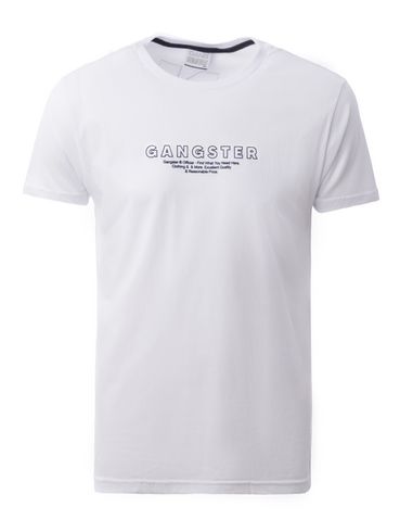 Camiseta Manga Curta Gangster Masculina BRANCO