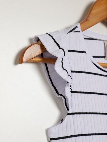 Blusa Manga Curta Habana Juvenil Para Menina - BRANCO
