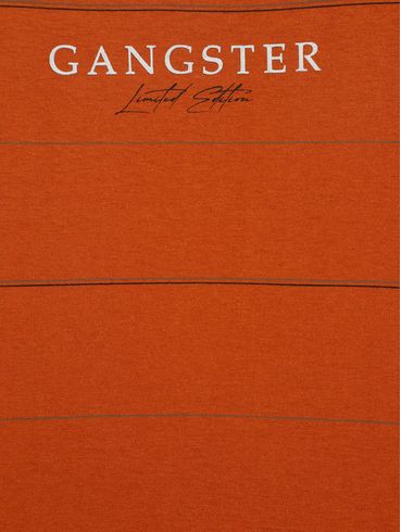 Camiseta Regata Gangster Juvenil Para Menino - LARANJA