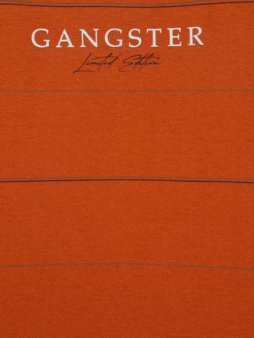 Camiseta Regata Gangster Juvenil Para Menino - LARANJA