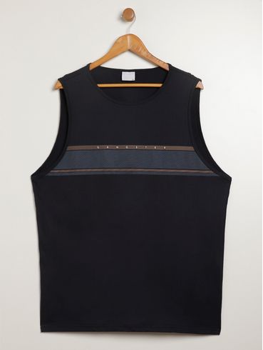 Camiseta Regata Gangster Plus Size Masculina MARINHO