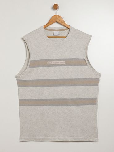 Camiseta Regata Gangster Plus Size Masculina MESCLA