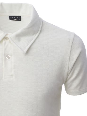 Polo Manga Curta Masculina OFF WHITE