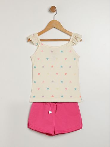 Conjunto Infantil Para Menina - BEGE
