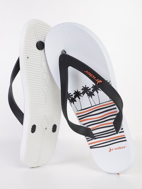 Chinelo Rider Masculino BRANCO/PRETO