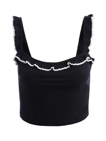 Blusa Cropped Feminina PRETO