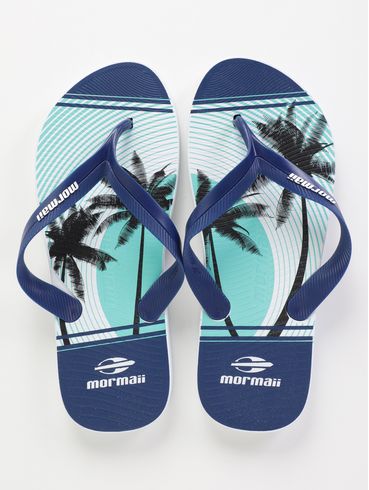 Chinelo Mormaii Masculino BRANCO/AZUL
