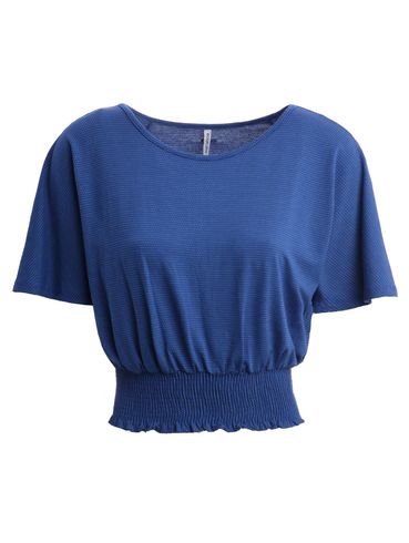 Blusa Manga Curta Feminina AZUL