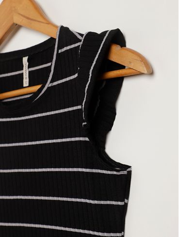 Blusa Manga Curta Habana Juvenil Para Menina - PRETO