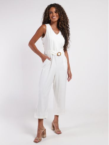 Macacão Feminino OFF WHITE