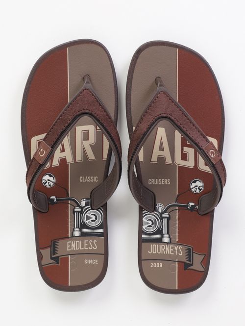 Chinelo Cartago Masculino MARROM