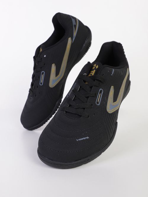 Tênis Futsal Drible VI Topper Masculino PRETO/DOURADO