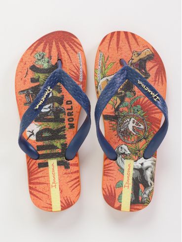 Chinelo Ipanema Juvenil Para Menino - LARANJA/AZUL