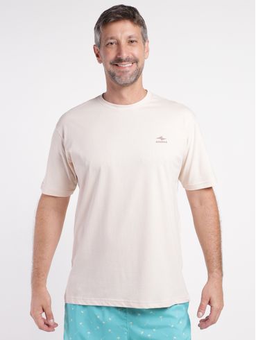 Camiseta Manga Curta Masculina BEGE