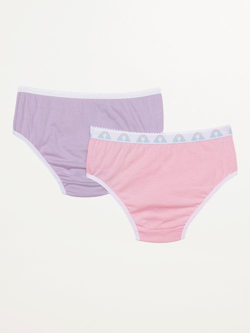 Kit com 02 Calcinhas Selene Infantis LILAS/ROSA