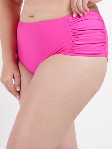 Calcinha de Biquíni Plus Size Feminina ROSA