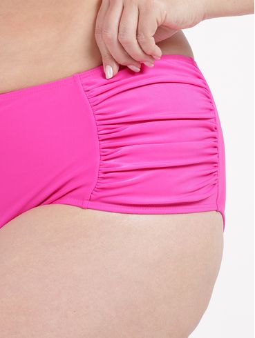 Calcinha de Biquíni Plus Size Feminina ROSA