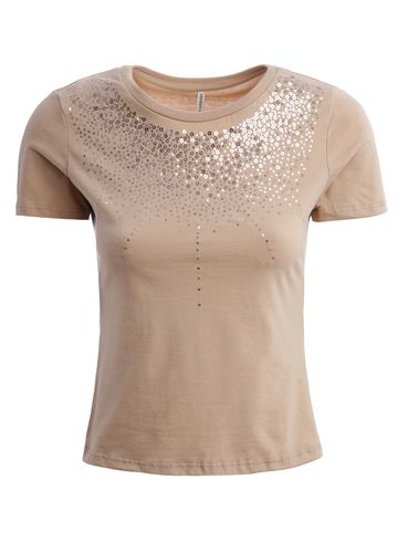 Blusa Manga Curta Habana Feminina BEGE