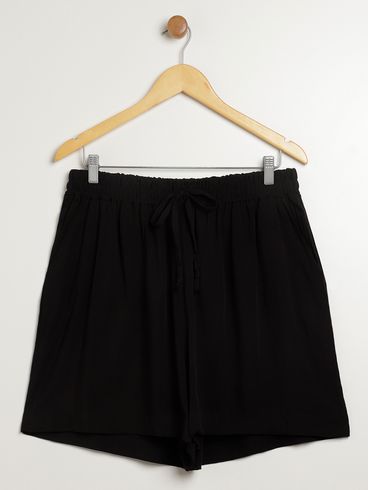 Short Plus Size Feminino PRETO