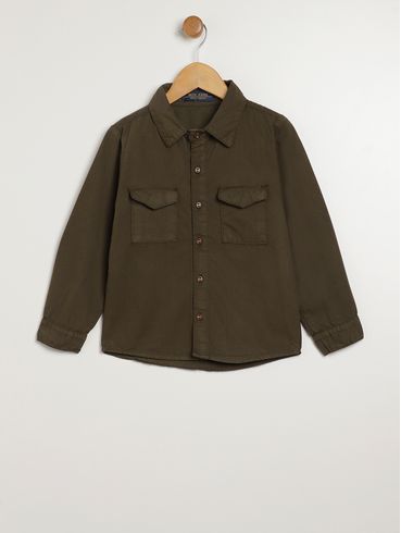 Camisa Manga Longa Infantil Para Menino - VERDE