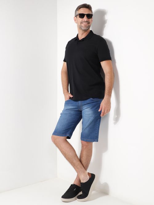 Bermuda Jeans Masculina AZUL