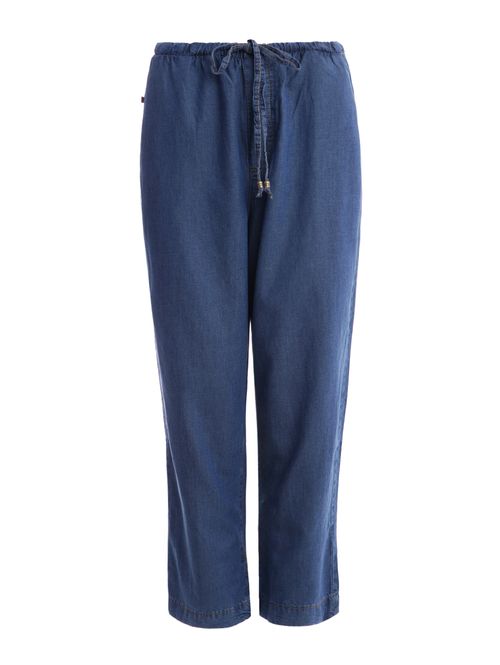 Calça Jeans Pantacourt Feminina AZUL