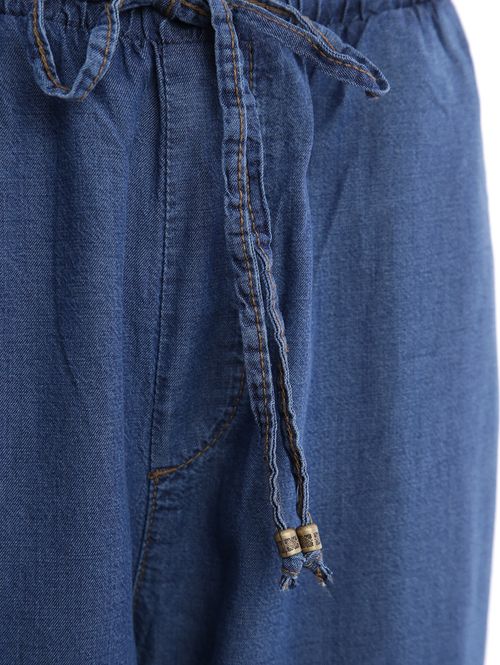 Calça Jeans Pantacourt Feminina AZUL