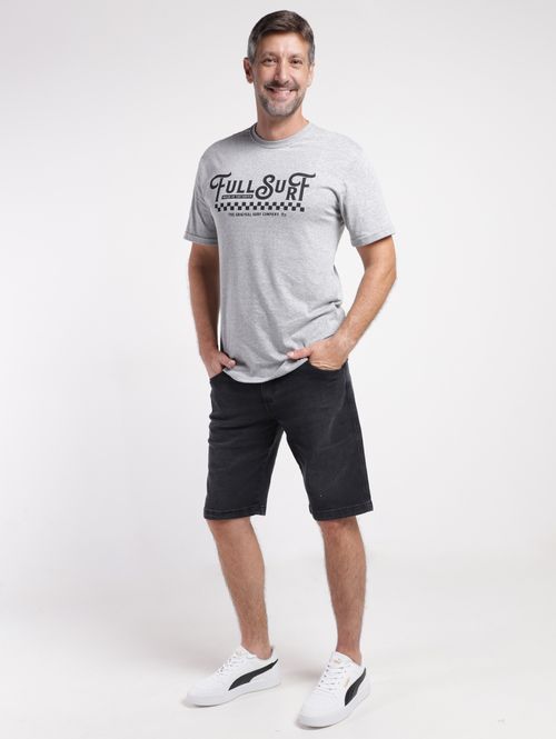 Bermuda Jeans Masculina PRETO