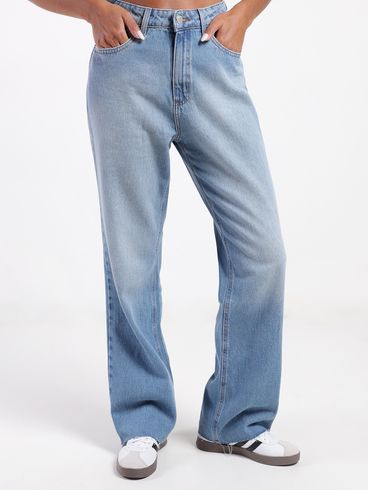 Calça Jeans Wide Leg Autentique Feminina AZUL