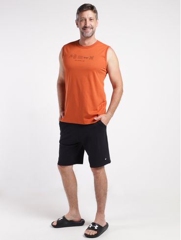 Bermuda Malha Masculina PRETO